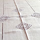 Order White linen festive tablecloth openwork embroidery stitch. EmbroideryINNAI. Livemaster. . Tablecloths Фото №3
