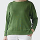  Lightweight cotton jumper with a boat neck. Jumpers. stylish things. My Livemaster. Фото №4
