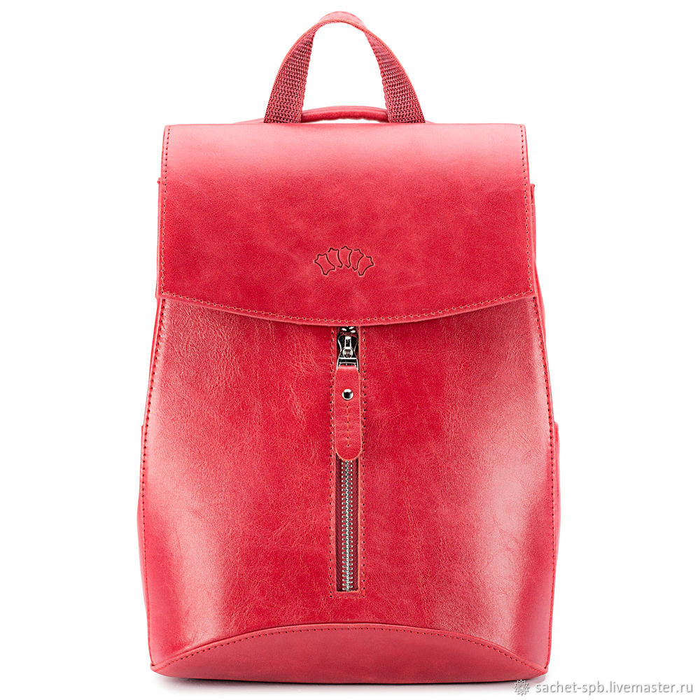Womens leather backpack 'Assol' (red), Backpacks, St. Petersburg,  Фото №1