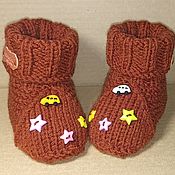 Одежда детская handmade. Livemaster - original item Knitted booties for baby. Handmade.