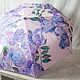 Folding umbrella machine with hand-painted ' Lilac'. Umbrellas. UmbrellaFineArt. Online shopping on My Livemaster.  Фото №2