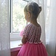 Нарядное платье на девочку "Розовая зефирка". Платья. Елена Заверняева (elenadergacheva). Интернет-магазин Ярмарка Мастеров.  Фото №2