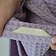 Среднее вафельное полотенце из хлопка - "Лаванда". Полотенца. Аксессуары из натурального шелка и хлопка. Ярмарка Мастеров.  Фото №6