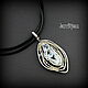 Кулон "Ледяной шторм" с агатом и голубым топазом. Кулон. JazzBijoux ДжазБижу (Елена Сафронова). Ярмарка Мастеров.  Фото №9