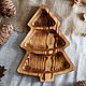 Wooden plate Christmas tree. Plates. MaWood. My Livemaster. Фото №4