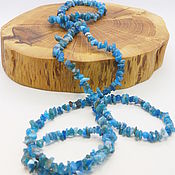 Работы для детей, handmade. Livemaster - original item Beads made of apatite 80 cm Imandra. Handmade.
