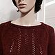 Burgundy Jumper. Jumpers. marta2507. Online shopping on My Livemaster.  Фото №2