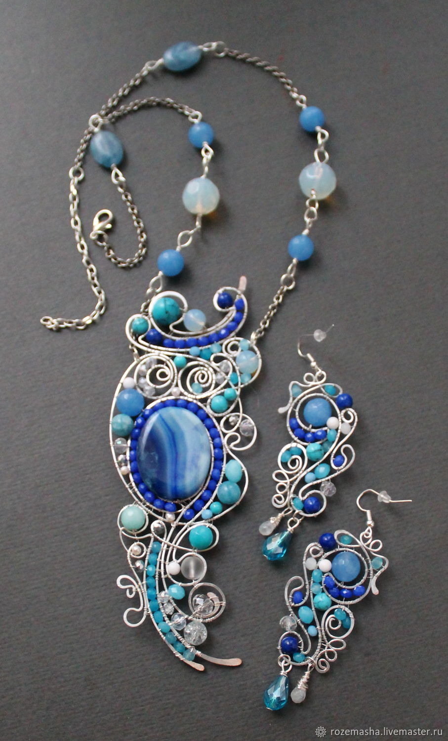 Absolutely Magnificent pendant (variant with blue agate) – купить на ...