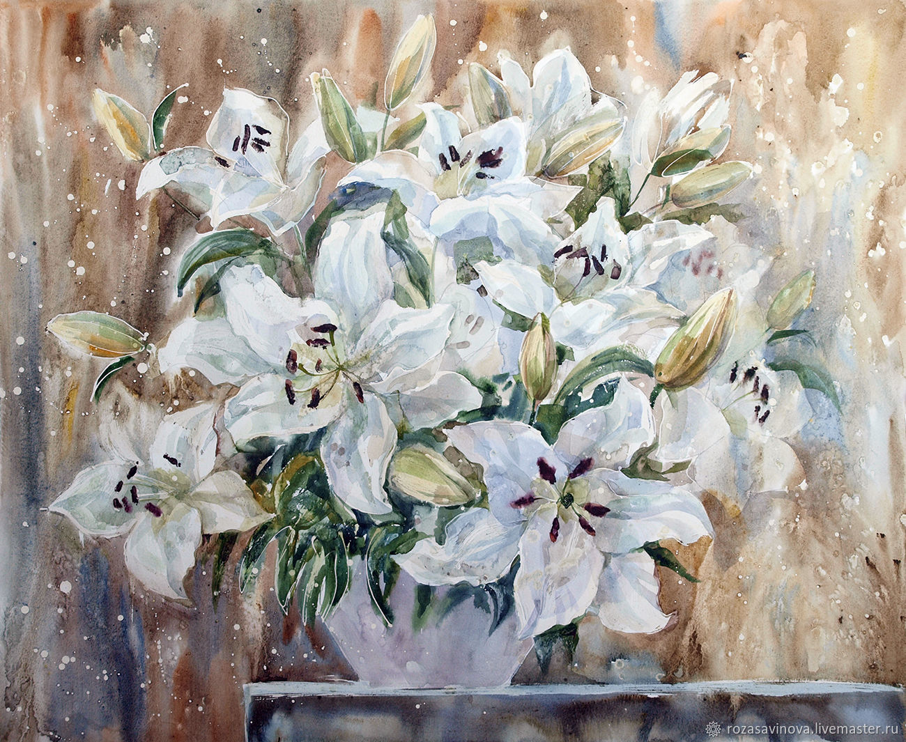 Лилия зимой. Белые лилии акварелью. “Картина с белыми лилиями” rfylbycrbq. Лилии букет акварель. Белые лилии в живописи.