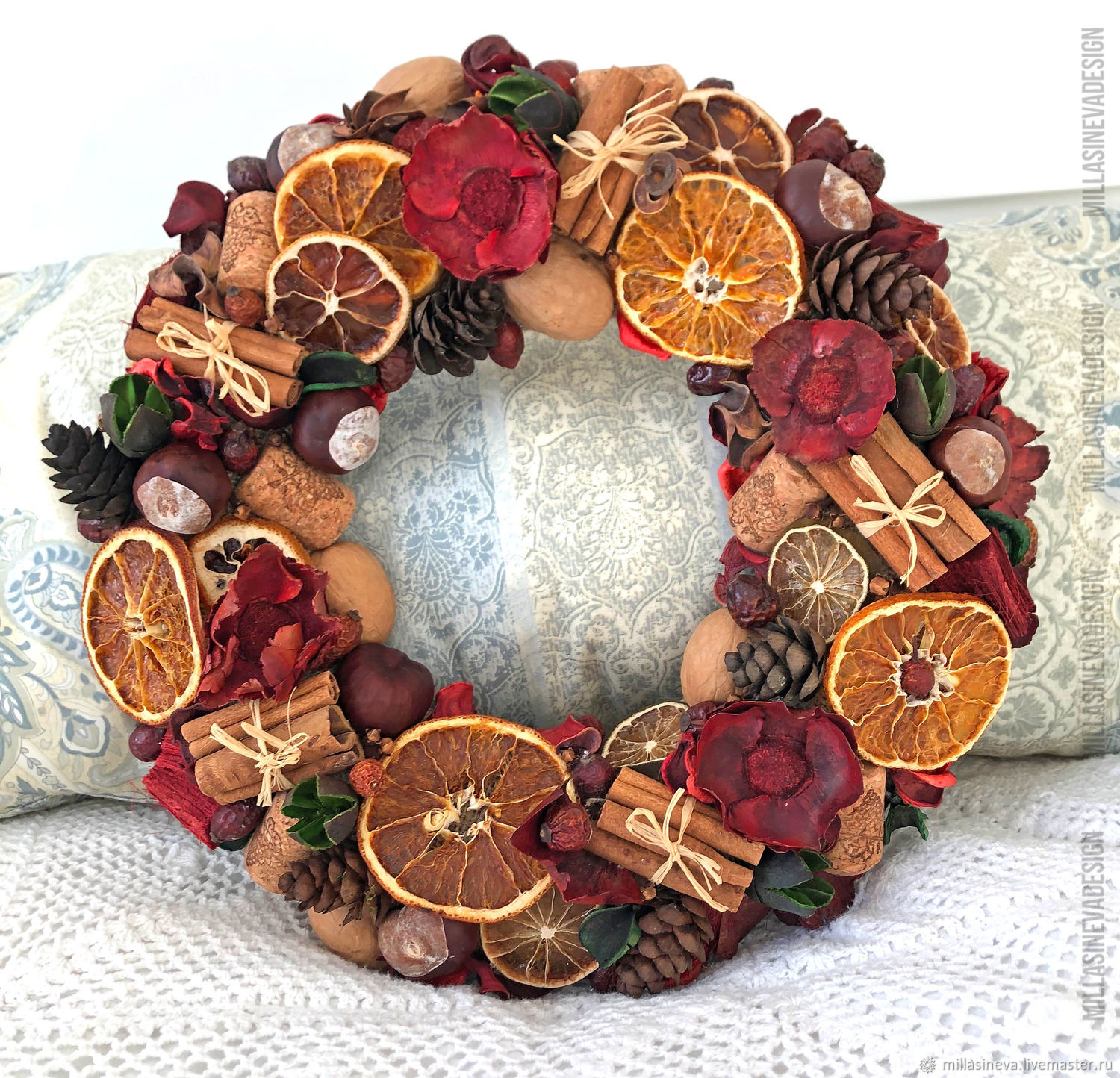 Интерьерный венок ароматный «Глинтвейн» в интернет-магазине на Ярмарке ...