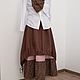 No. №215 Linen double boho skirt. Skirts. Olga V. Kazarinova. My Livemaster. Фото №6