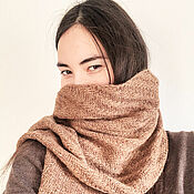 Аксессуары handmade. Livemaster - original item Scarf knitted from camel down, Yak down and silk tweed. Handmade.