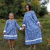 Одежда handmade. Livemaster - original item Dress the Family way.Cotton.. Child female. Handmade.