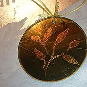 Подарки к праздникам handmade. Livemaster - original item Christmas toy designer of glass with a gold mirrored surface. Handmade.