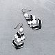 earrings long. Italian waxed threads. Shvenzy Luxury class, Earrings, St. Petersburg,  Фото №1