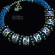 Necklace shades of blue with silver (408) designer jewelry. Necklace. Svetlana Parenkova (parenkova). Online shopping on My Livemaster.  Фото №2