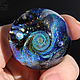 Glass ball Cosmonautics Day. Sphere Meditation Universe Cosmos Marble, Kaleidoscopes, Moscow,  Фото №1