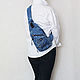 Однолямочный рюкзак джинсовый Канна 15, Рюкзаки, Аша,  Фото №1