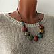  bright Decoration on the neck, necklace of ceramic beads. Necklace. Treasures Of Aphrodite. My Livemaster. Фото №5