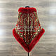 Pavlovo Posad shawl 'Ginger' with red fox fur. Shawls1. Olga Lavrenteva. My Livemaster. Фото №4