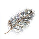Applique (patch) handmade Feather beige, Brooches, Tver,  Фото №1