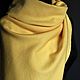 Woven scarf 'Yellow tulip'. Cashmere, Scarves, Aprelevka,  Фото №1