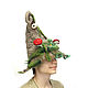 Sombrero de gnomo, gorras divertidas. Subculture hats. Dolls Elena Mukhina. Интернет-магазин Ярмарка Мастеров.  Фото №2