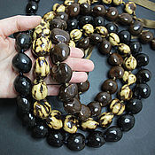 Материалы для творчества handmade. Livemaster - original item Kukui Tree Walnut Beads 3 types 24h22mm. Handmade.