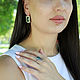 Ring and earrings made of 925 sterling silver with chrysoprase HH0021. Jewelry Sets. Sunny Silver. My Livemaster. Фото №6