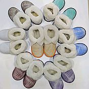 Обувь ручной работы handmade. Livemaster - original item Chuni Unisex made of natural sheepskin fur. Handmade.