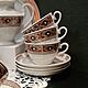 Винтаж: Чайный сервиз СССР Рига на 6 персон фарфор RPR. Сервизы винтажные. Hobby_vintage_antique. Ярмарка Мастеров.  Фото №4
