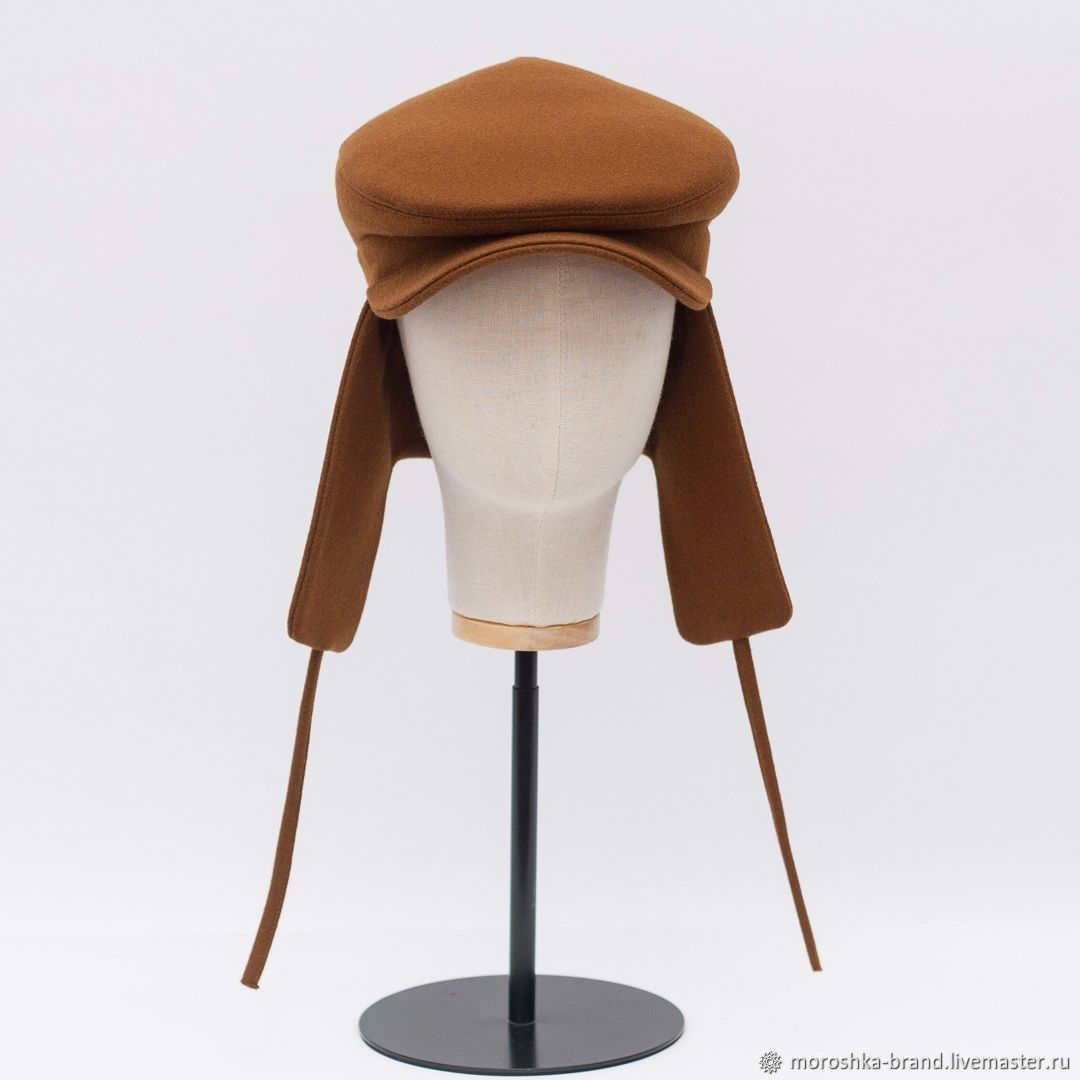 Шапка-ушанка: кепка мужская / женская ВАТСОН коричневая на зиму М24-24 ...