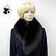 Collar from fur of the black Fox. TK - 525, Collars, Ekaterinburg,  Фото №1