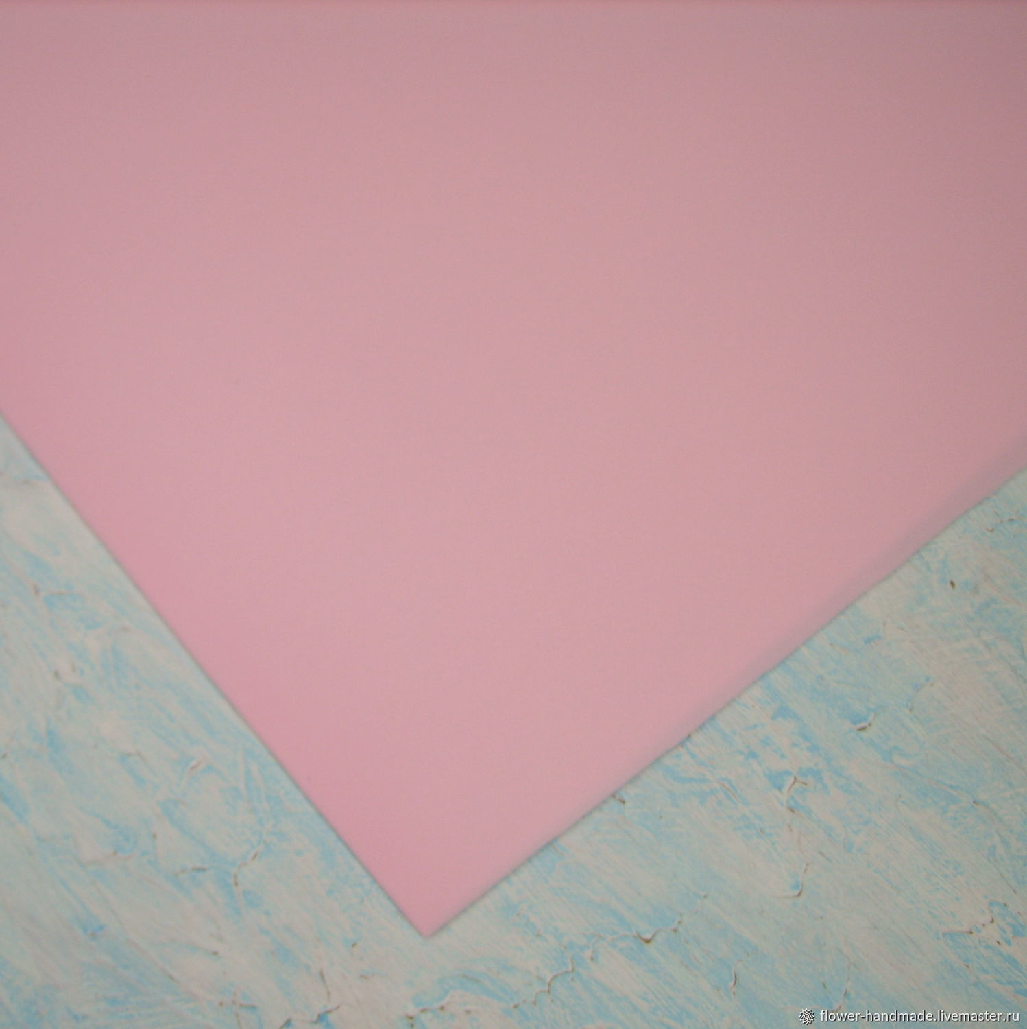 Зефирный фоамиран (фом, фоам, ревелюр) Китай, 1-0,8 мм, 50х50, 1 лист ...