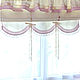 Blinds Roman in the nursery with festoons of Shabby Chic. Curtains to order. Sewing curtains Krasnodar.