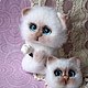 Kitty Marshmallow felted toy, Felted Toy, Moscow,  Фото №1