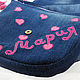 Shoulder bag for girls Denim with decor applique embroidery. Bags for children. Denimhandmade.Olga. My Livemaster. Фото №6