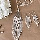 Заказать Кулон + серьги в стиле бохо молочного цвета. Macrame_ecodecor (Оксана Куликова). Ярмарка Мастеров. . Комплекты украшений Фото №3