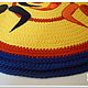 Knitted rug is handmade from cord Wrestling. Carpets. knitted handmade rugs (kovrik-makrame). My Livemaster. Фото №5