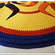 Вязаный коврик ручной работы из шнура Борцовский. Ковры. ковры вязаные Натальи Зубовой (kovrik-makrame). Ярмарка Мастеров.  Фото №5