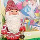Заказать Ёлочная игрушка из ваты Гном с фонариком Новогодний сувенир. Домовой Уют. Ярмарка Мастеров. . Елочные игрушки Фото №3