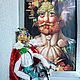 Будуарная кукла-портрет "Вертумн"  Джузеппе Арчимбольдо, Куклы и пупсы, Москва,  Фото №1