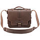 Leather bag 'Leonardo' (dark brown). Messenger Bag. Russian leather Guild. My Livemaster. Фото №6