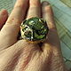 Large ring 'the Nutcracker' with a 40 carat prehnite. Rings. SELENA. My Livemaster. Фото №4
