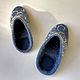Blue felted slippers frosty patterns. Slippers. snezhana-snezhina (snezhanap). Online shopping on My Livemaster.  Фото №2