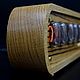 Lamp clock 'Zebrano Oak' on IN-12 lamps. Tube clock. Tube-time (tube-time). My Livemaster. Фото №5