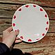 Order Plate Large Hearts Plate Hearts Valentine's Day. DASHA LEPIT | Ceramic tableware (dashalepit). Livemaster. . Plates Фото №3