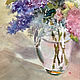 Order Watercolour, painting watercolors. Flowers. A bouquet of lilacs. ArtShipilina. Livemaster. . Pictures Фото №3