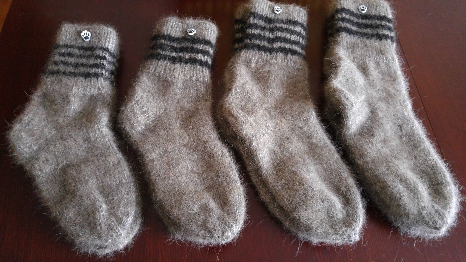 Вязаные носки бабушкины