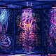 Флуоресцентное полотно 3D "Лукоморье". Ритуальная атрибутика. fractalika. Интернет-магазин Ярмарка Мастеров.  Фото №2